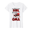 Womens Girl Stole My Heart She Calls Me Oma Christmas Gift T-Shirt