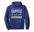 Cute Hairstylist hoodie (Coffee And Scissors)