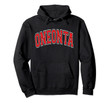 Oneonta Hoodie - Varsity Style Red Text