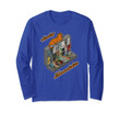 Cat on Analog Modular Synth Funny synthesizer  Long Sleeve T-Shirt