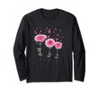 Faith Hope Love : Pink Daisy Flower Breast Cancer Awareness Long Sleeve T-Shirt