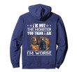 I'm Not The Monster I'm Worse Funny Eod Tech Hoodie