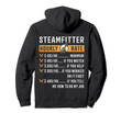 Funny Steamfitter Gifts - Steamfitter Hourly Rate Hoodie