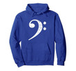Bass Clef Hoodie For Bassists And Bass Players