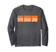 GPODAWUND Cleveland Funny Football Fan Gift Dad Father Joke Long Sleeve T-Shirt