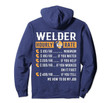 Funny Welder Gifts - Welder Hourly Rate Hoodie
