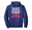 I Am The Storm Hoodie Breast Cancer Warrior Survivor Mom Tee