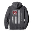 Autism American Flag Hoodie Heart Puzzle Pieces Awareness