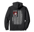 Autism American Flag Hoodie Heart Puzzle Pieces Awareness