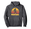 Montana Bigfoot / Sasquatch & Sun Silhouette Hoodie