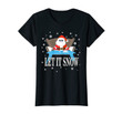 Let It Snow Santa Cocaine Funny Adult Christmas Gag T-Shirt-1300498