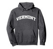 Vermont Hoodie, College University Text Style Design