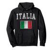 Vintage Italia Italian Flag Italy Italiano Pullover Hoodie