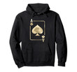 Ace of Spades Playing Card Halloween Costume Glam Pullover Hoodie