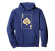 Ace of Spades Playing Card Halloween Costume Glam Pullover Hoodie