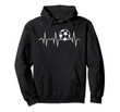 Soccer Heartbeat Pullover Hoodie