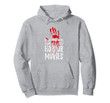 Never Mess With Girl Horror Movie Halloween Bloody Handprint Pullover Hoodie