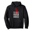 Never Mess With Girl Horror Movie Halloween Bloody Handprint Pullover Hoodie