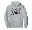 Football Mom Womens Football Mother Pullover Hoodie