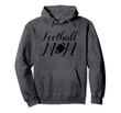 Football Mom Womens Football Mother Pullover Hoodie