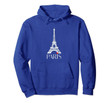 Paris Eiffel Tower Heart Hoodie France Souvenir Outfit