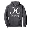 Pisces Zodiac Sign February March Birthday Gift Horoscope Pullover Hoodie