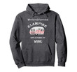 Camping Hoodies For Women -Glamping With Wine Cute Gift