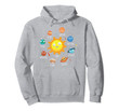 Kids Learn the Planets Solar System Gift Design Idea Pullover Hoodie