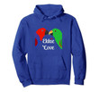 Eclectus Male Female Love Hoodie for Valentine's Day