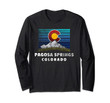 Pagosa Springs Colorado Long Sleeve Shirt with Flag Theme