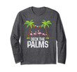 Deck The Palms Flamingo Christmas Light Christmas Gift  Long Sleeve T-Shirt