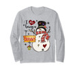 Grandma I Love Being A Grammy Snowman Family Christmas Gifts Long Sleeve T-Shirt