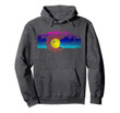Colorado Flag Hoodie Colorful Rocky Mountains Version