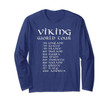 Viking World Tour -  Medieval Scandinavian History Nordic Long Sleeve T-Shirt