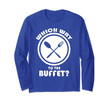 Funny Which Way to the Buffet Cruise Long Sleeve T-Shirt