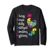 Colorful Autism Awareness Gift Design for ASD Parents  Long Sleeve T-Shirt