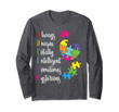 Colorful Autism Awareness Gift Design for ASD Parents  Long Sleeve T-Shirt