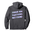 Sad Boys 'ERROR 404 EMOTIONS NOT FOUND' Vaporwave Hoodie