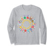 Choose Kindness Rainbow Circle Hands Togetherness Long Sleeve T-Shirt