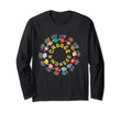 Choose Kindness Rainbow Circle Hands Togetherness Long Sleeve T-Shirt