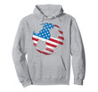 United States Soccer Ball Flag Jersey Hoodie - USA Football