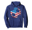 United States Soccer Ball Flag Jersey Hoodie - USA Football