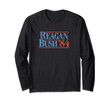 Reagan Bush '84 Vintage Long Sleeve T-Shirt