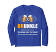 Drunkle Druncle Definition Like A Normal Uncle Only Drunker Long Sleeve T-Shirt