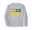 Sweden Hockey Swedish Tre Kronor Supporter Fan Sport Long Sleeve T-Shirt