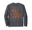 Yes I Yam Couples - Shes My Sweet Potato Matching  Long Sleeve T-Shirt