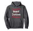 Dirt and Diamonds Gifts Baseball Hoodie Women