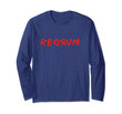 Redrum 80s Horror Movie Fan Gift Long Sleeve T-Shirt