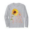 Sunflower RSD CRPS Awareness Orange Ribbon Long Sleeve T-Shirt