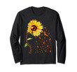 Sunflower RSD CRPS Awareness Orange Ribbon Long Sleeve T-Shirt